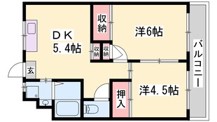 西山団地の物件間取画像